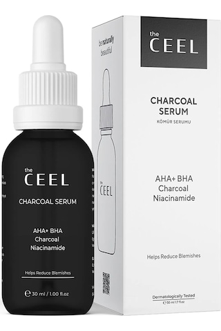 The Ceel Aha Bha Aktif Kömür Içeren Cilt Kusur Azaltıcı Niacinamide Etkili Siyah Serum 30 Ml