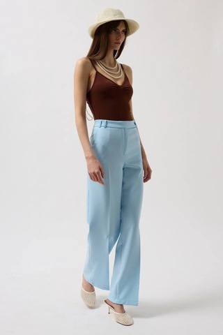 Valensdesign Bel Kemerli Pantolon Bebe Mavi