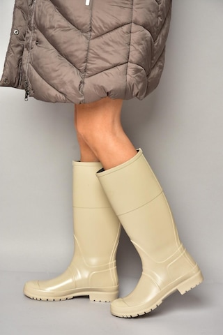 Fox Shoes T858704009 Bej Yağmur Çizmesi Bej-suni Deri Bej