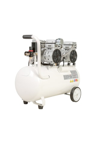 Kuletaş 2HP 8 Bar Süper Sessiz Yağsız Çift Motor Dişçi Hava Kompresörü 60 L