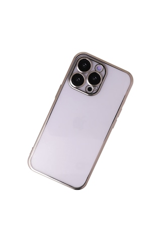 İphone 14 Pro Max Kılıf Razer Lensli Silikon - Gold