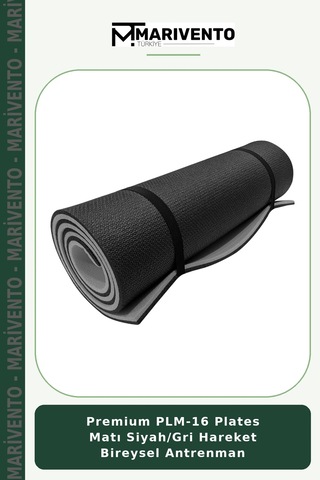Premium Plm-16 Plates Matı Siyah/gri Hareket Bireysel Antrenman Siyah - Gri