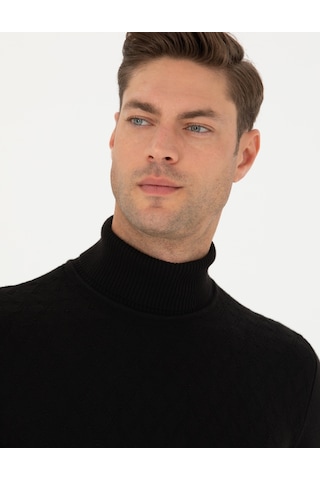 Pierre Cardin Erkek Siyah Triko Kazak 50278094-vr046 Siyah