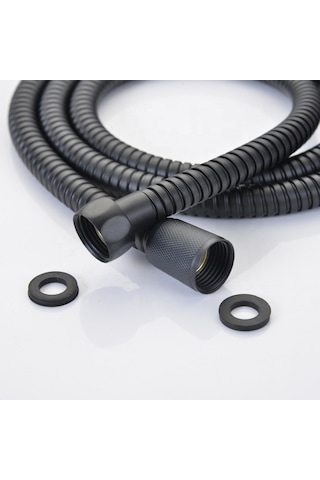 Ahlez Siyah Duş Hortumu Zinciri 1.5 Metre