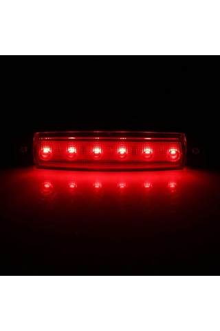 12 Volt Parmak Led Lamba - 10 Adet Kırmızı
