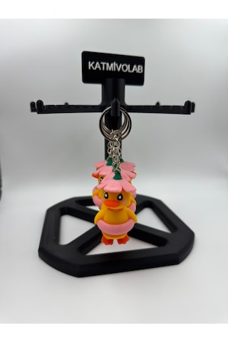 Pinky Duck Anahtarlık Açık Pembe