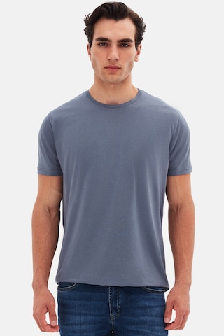 D's Damat Ds Damat Regular Fit Füme Düz Nakışlı %100 Pamuk T-shirt 4hc140632006m Füme