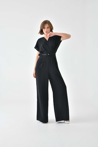 Ftz Women Kadın Kemerli Tulum Siyah 30724-siyah Siyah