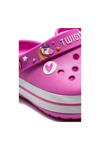 Twigy Seli Çocuk Sabo Terlik Fuşya 25/30 DD1014 Fuşya