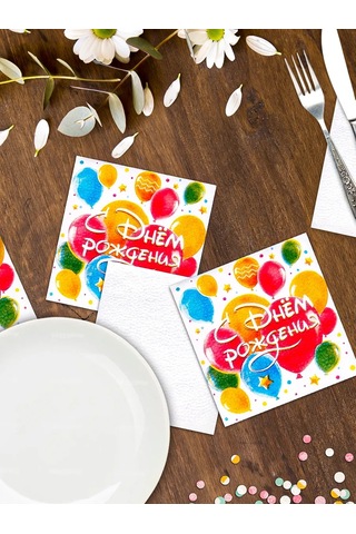 Strana Karnavalia Doğum Günü Pasta Peçeteleri 18770252 Kırmızı