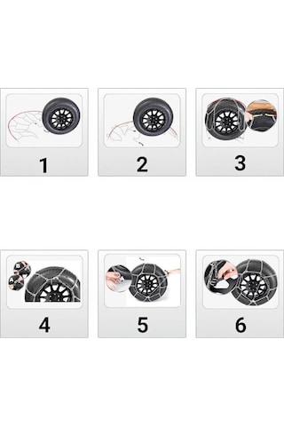 Oto Lastik Kar Zinciri 215/45/r17 X Tipi Binek Suv Takmatik Kolay Montaj 10 CM