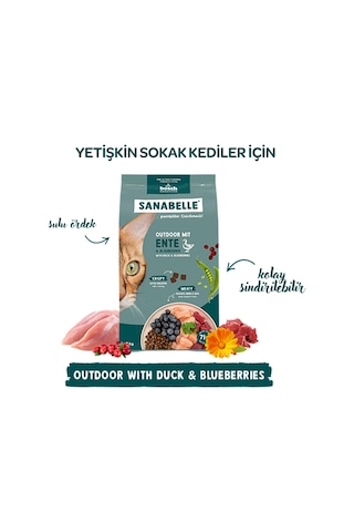 Sanabelle Outdoor Ördek Etli Yetişkin Kuru Kedi Maması 8 KG