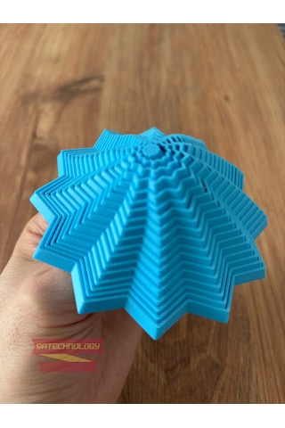 Hareketli Fidget Stress Yıldız Dönen Stres Oyuncağı, Dikkat Ve Odaklanma Oyuncağı Sarımavi