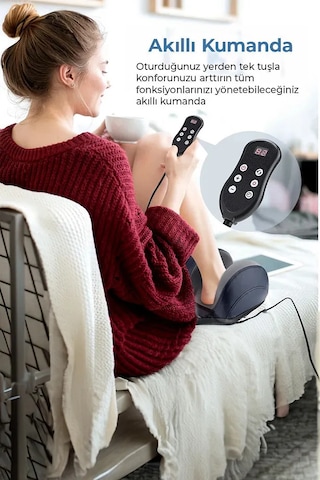 Sonex Ayak Masaj Aleti Isıtmalı, Yoğurmalı, Lcd Ekranlı