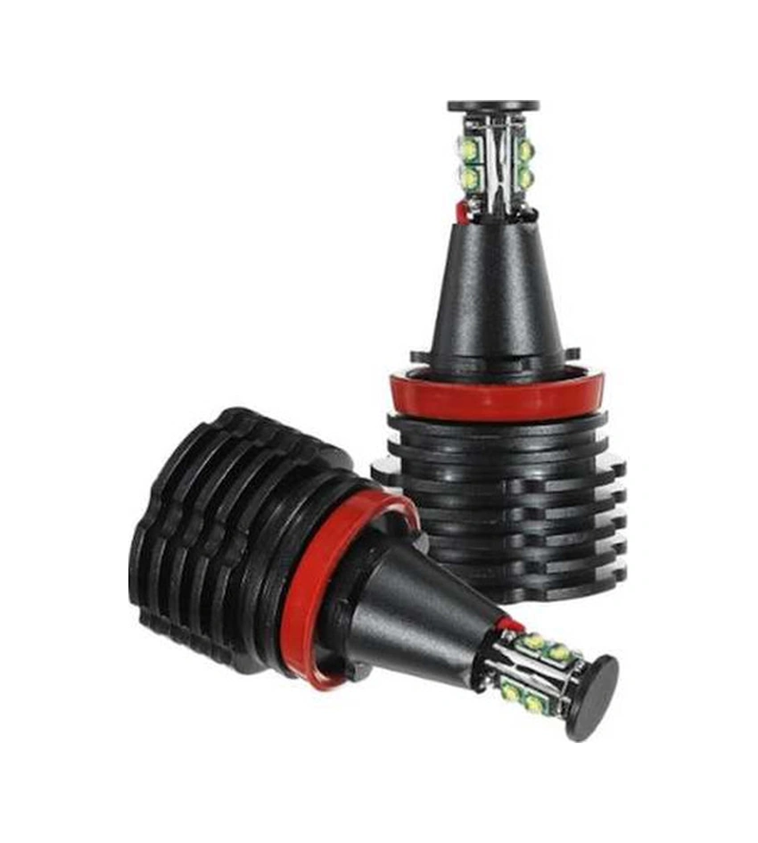 Fortunelane 80w Led Melek Gözü Halkası Bmw E90 E92 E93 E70 E71 E82 E89 M6 1 2 3 Serisi X5 X6 Z4 İçin Su Geçirmez Beyaz Parlaklık Beyaz