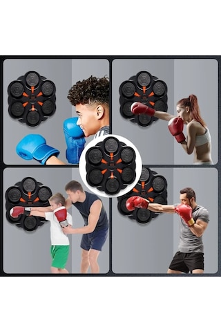 Just Cheap Store Duvar Boks Makinesi Müzikli Bluetooth Hoparlör Özellikli Led Işıklı Ritimli 9 Mod Seviye Ayarlı Box