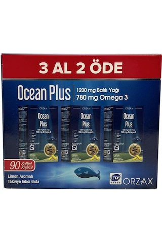 Ocean Plus 1200 Mg Balık Yağı 90 Kapsül