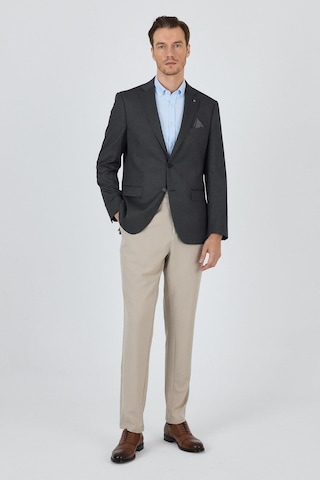 İmza Siyah Mono Yaka Armürlü Tam Astar Esnek 6 Drop Comfort Fit Classic Ceket 1002250153 Siyah