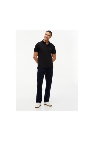 Tommy Hilfiger Polo Yaka Siyah Erkek T-shirt Bds