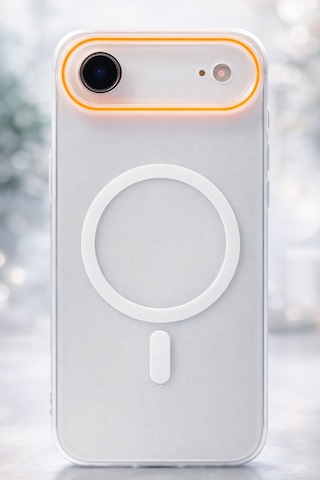 Apple Uyumlu iPhone 17 Air Magsafe Wireless Şarj Özellikli Mat Sert Arka Kapak Kılıf Beyaz