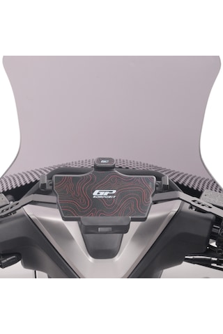 Gp Kompozit Ttr07 Universal 360 Yatay / Dikey Titreşim Modüllü Telefon Tutucu Siyah-kırmızı