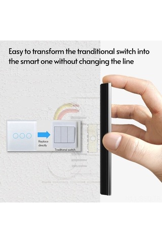 Pazly Google Home Dostu Wi-fi Anahtar - Dokunmatik Kontrol, Zamanlayıcı, Nötr Kablosuz Anahtar Diğer