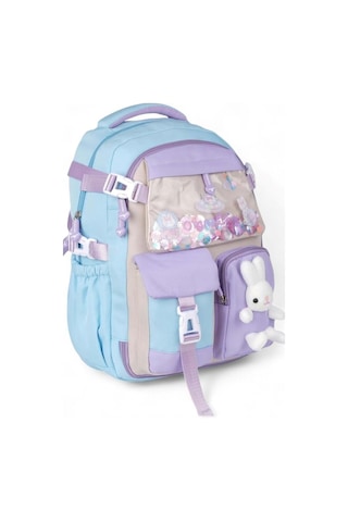 Ne W Style Kız Çocuk İlk Okul Çantası Sırt Çantası Turkuaz Çok Renkli