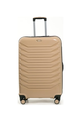 Yefa Pp Polipropilen Kırılmaz Büyük & Makyaj Boy 2'li Valiz Seti Gold