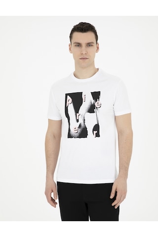 Pierre Cardin Erkek Beyaz Tişört 50282065-vr013 Beyaz