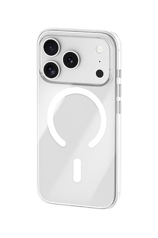 İphone 17 Pro Uyumlu Kılıf M-safe Şarj Özellikli Benks Crystal Serisi Sert Pc Şeffaf Kapak Şeffaf