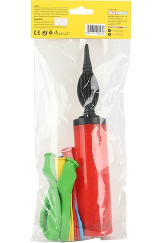 Parti Balon Pompa Seti Kırmızı