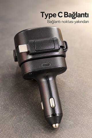 Type C Ve Lightning Uçlu Çakmaklık Telefon Şarj Adaptörü Diğer