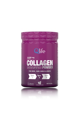 Collagen Powder Hidrolize - Toz Kolajen Çilek Aromalı 250 Gr