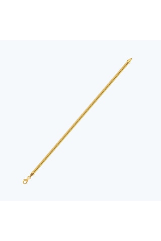 Altınbaş 22 Ayar Altın Balık Sırtı Zincir Bileklik Bzcbl0004-25937-2-330mm Çok Renkli