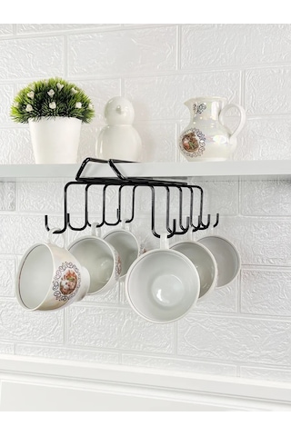 İlwi Mutfak İçin Asılı Bardak Ve Kupa Tutucu. 349099614 Siyah