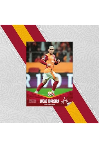 Galatasaray X Juventus - Lucas Torreira İmzalı Statik Poster
