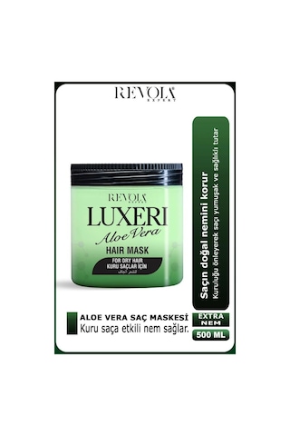 Revola Luxeri Kuru Saçlar İçin Tuzsuz Saç Maskesi 500 Ml Aloe Vera