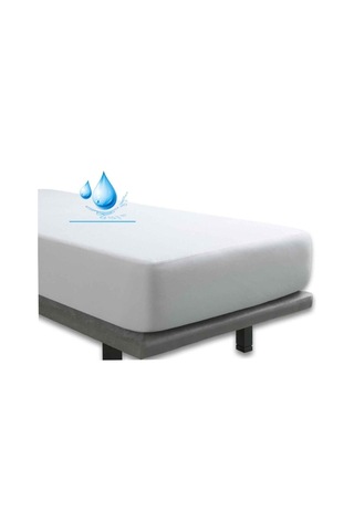 Altın Karma 150x200+30 Cm Fitted Alez Çift Kişilik Sıvı Geçirmez Micro Yatak Koruyucu Beyaz