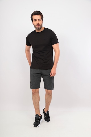 Fore Sport Erkek Bisiklet Yaka T-shirt Siyah