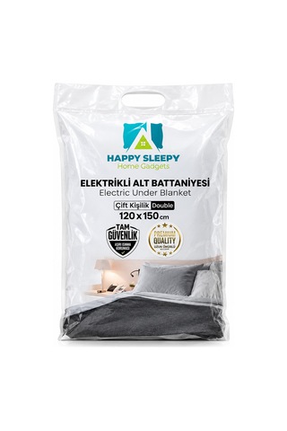 Elektrikli Battaniye Çift Kişilik 120x150 Cm Sarı