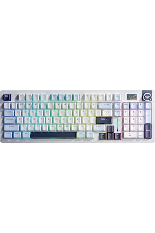 Aula S98 Pro 3 Modlu Rgb Hot Swap Mekanik Star Vector Switch Kablosuz Makrolu Klavye Lacivert