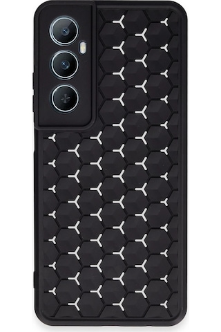 Newface - 289 - Realme C65 Kılıf Petek Silikon Kapak - Csmo-tex - - Siyah Sıyah