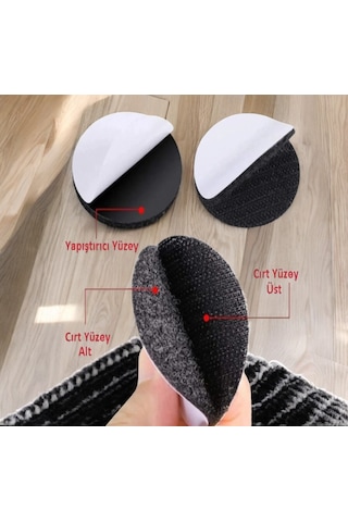 Halı Kilim Kaydırmaz Cırt 10 Adet Kendinden Yapışkanlı Sabitleyic