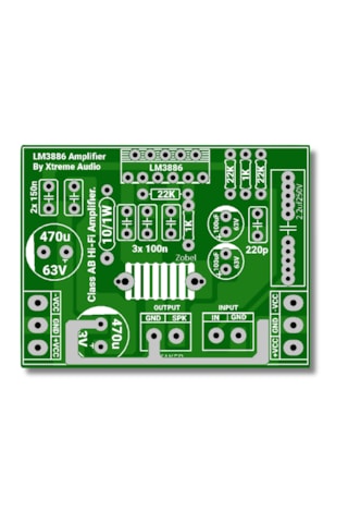 68 Watt + 38 Watt Özel Sürüm 5.1 Ve 7.1 Kanal Hi-fi Amfi Devresi - Lm3886