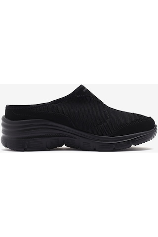 Skechers Fashion Fit Kadın Siyah Arkası Açık Spor Ayakkabı 12714tk Bbk Siyah
