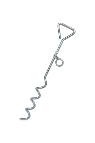 Nunbell Köpekler  İçin Bahçe Bağlama Kazığı Galvanize 40 Cm