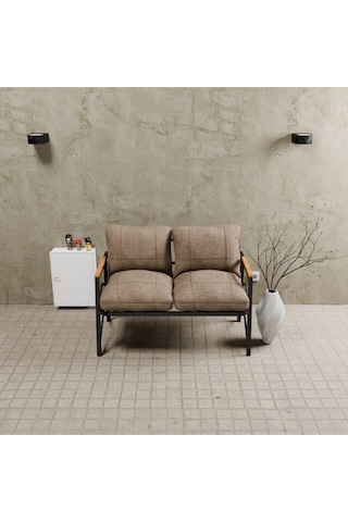 Mb Garden Furnıture Simetri Model, Balkon, Mutfak, Bahçe, Cafe,metal Koltuk Takımı, Bahçe Takımı , Çay Seti,ikili Koltuk Cappuccino