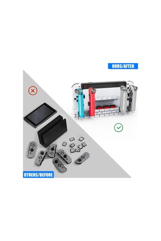 Sw488 Nintendo Oyun Kartları Depolama Hızlı Şarj Dock İstasyonu Haki