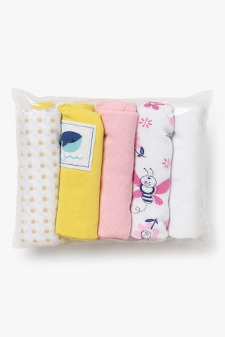 Babyhola 5'li Atlet Kol Çıtçıtlı Badi Mix Set Pembe