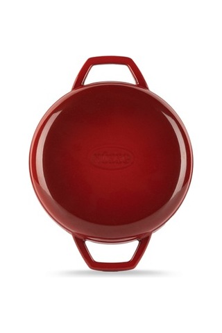 Hosse 22 Cm Döküm Çift Kulplu Sahan Kırmızı